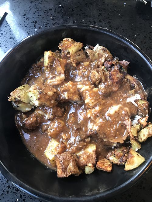 Poutine patatas copper cubes at Copper Branch - St Roch in Quebec