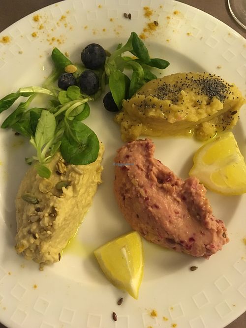 Triple hummus at Altrimodi in Turin