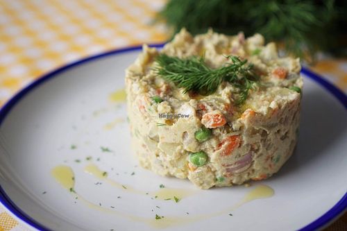 Russian Salad at Unison - Plant Based Food in Bucharest