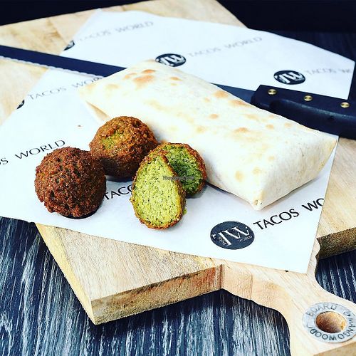 falafel wrap at Tacos World in Grenoble