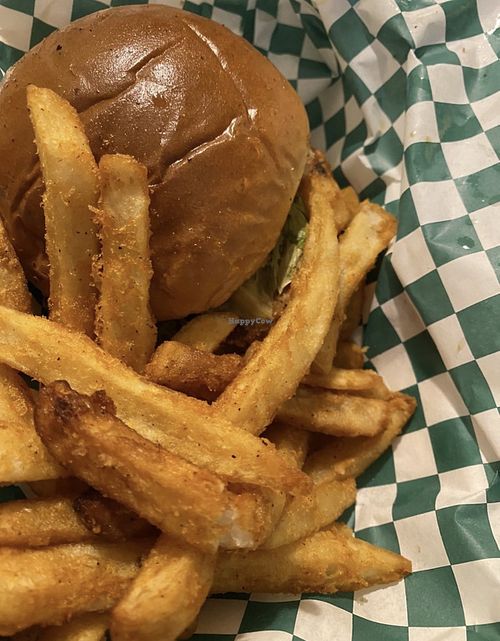 Delicious fries   at Can't Believe It's Not Meat - Hyde Park in Chicago