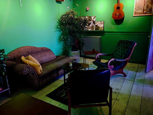 Upstairs at Wijnbar Goeswijn in Leiden