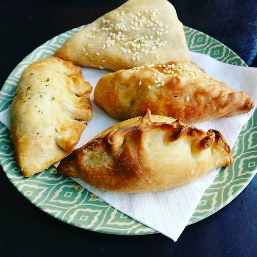 Empanadas! at Panaderia Los Abuelos in Fuerteventura