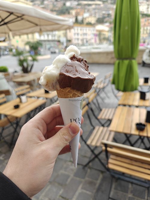 Veganes Eis (Limette & Schoko) at Pozioni Di Neve in Monte Argentario