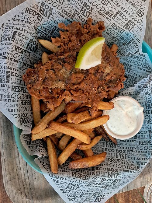 Tofish & chips at L'Ethiquete in Nantes