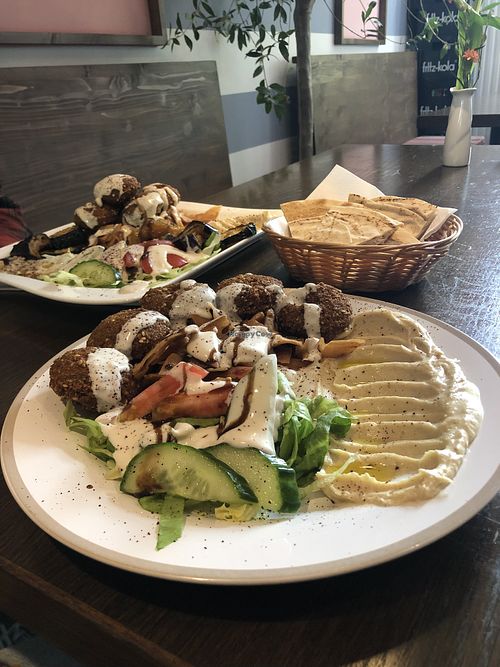 Arabic plates  at Falafel Freunde in Dresden