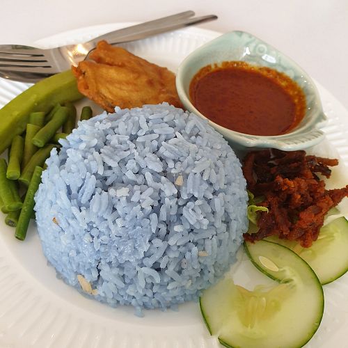 Nasi lemak at Famiglia Vegetarian Cafe in Penang