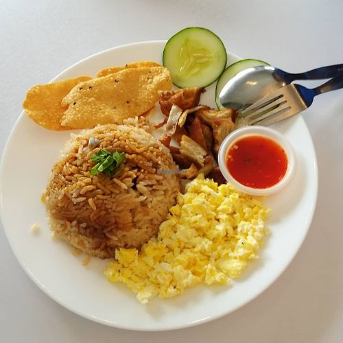 G rice at Famiglia Vegetarian Cafe in Penang