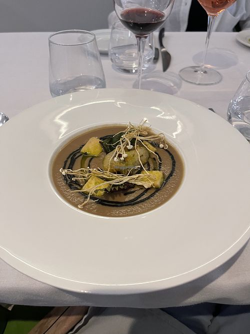 Miso mushroom soupp  at Chef's Table in Chester