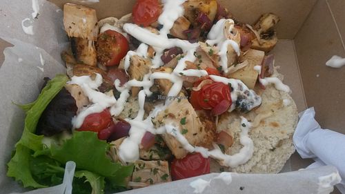 Vegan jackfruit kebab at Sea Change  in South Shields