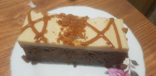 Sticky toffee biscoff cake #Veganuary at Sea Change  in South Shields