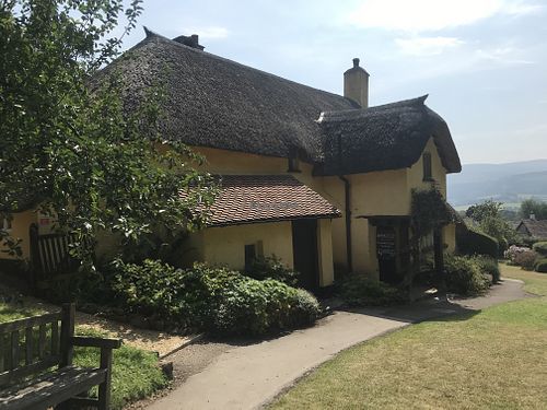 Beautiful grounds  at Periwinkle Cottage Tea Room in Minehead