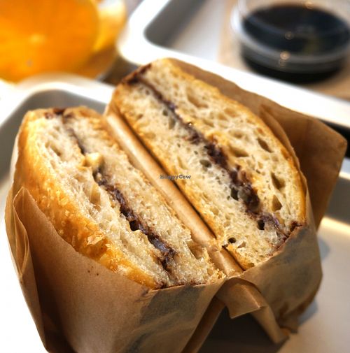 Focaccia w/Chocolate and Peanut Butter at Wholywood in Paris