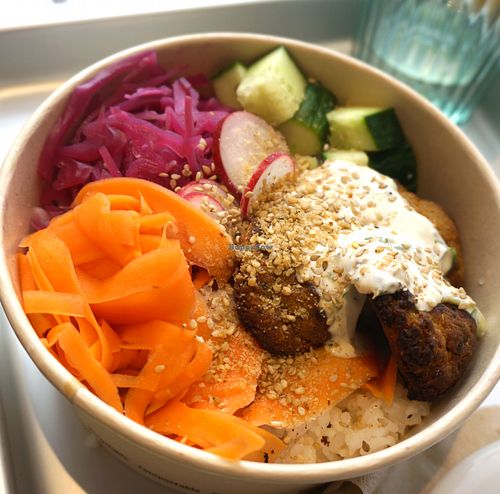 Falafel Bowl at Wholywood in Paris