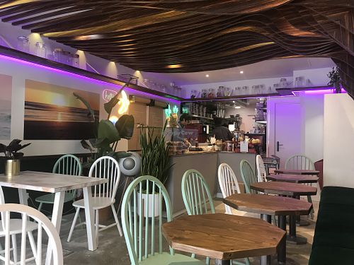 Interesting and well designed interior  at Wholywood in Paris