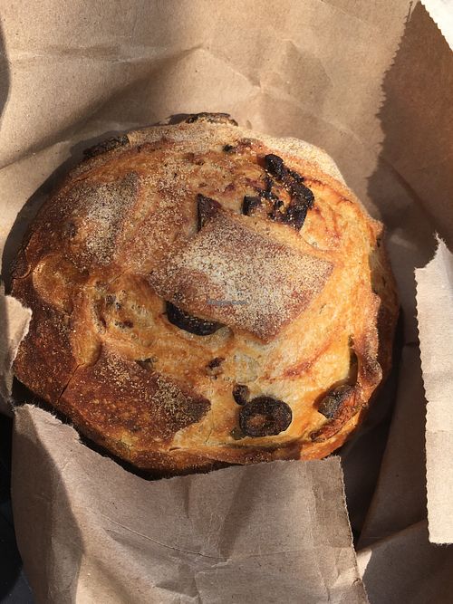 amazing sourdough olive bread at Zeven Oven & Cups in Willemstad