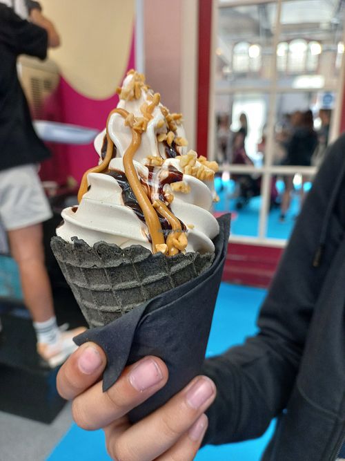 Peanut butter cone at DÁPPA in East London
