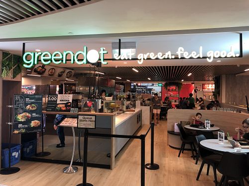 entrance  at Greendot - Orchard in Central Singapore