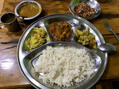 Vegetarian Thali at May South Indian Chetty in Mawlamyine