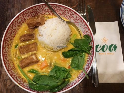 Yellow curry Bowl  at Coa in Cologne