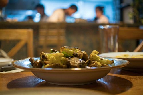 Coliflower salad at Bistroveg by Ouzo in Santa Marta