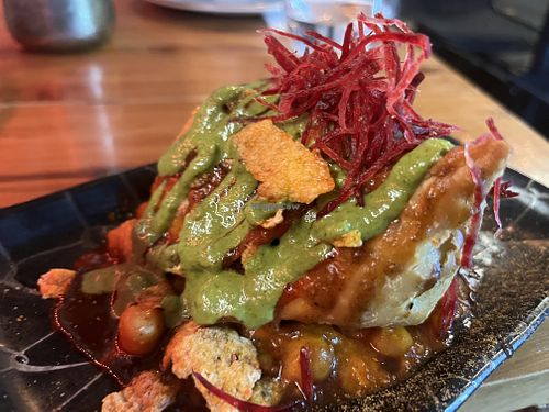 Samosa chaat   at 3 Idiots in Richmond