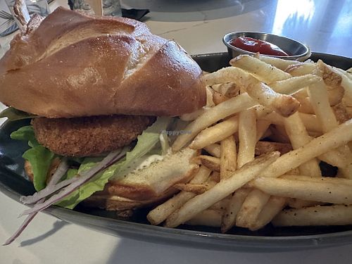 Crispy Not Chicken Sandwich   at Rüt in Spokane