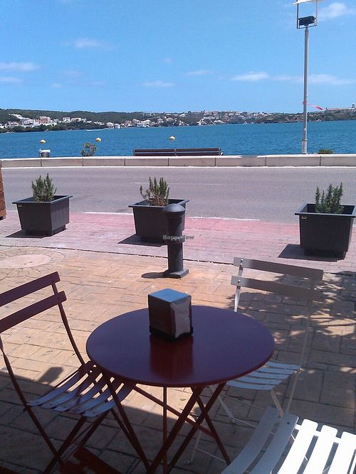 Terrace Seating at El Cucurucho Heladeria  - Es Castell in Menorca