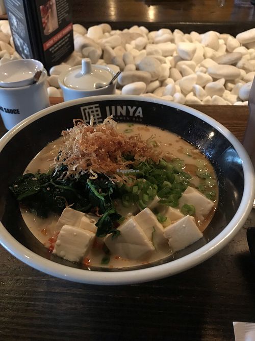Spicy creamy vegan ramen  at JINYA Ramen Bar - Egret Bay Blvd in Houston