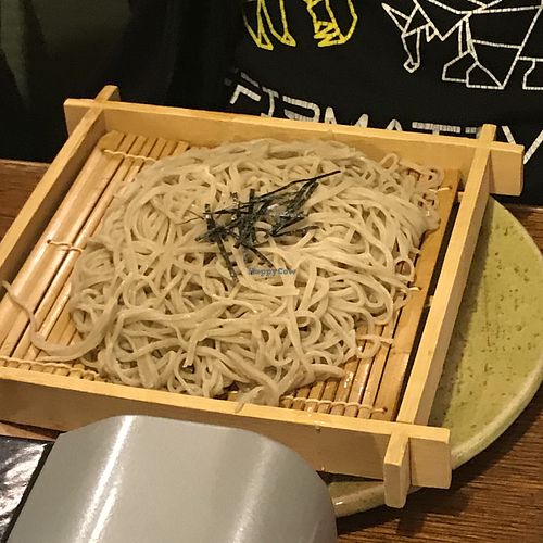 Soba noodles (served cold) at Gotoku-tei in Nagano