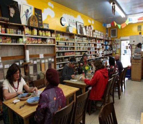 interior at Oh Happy Days Vegan Cafe in Altadena