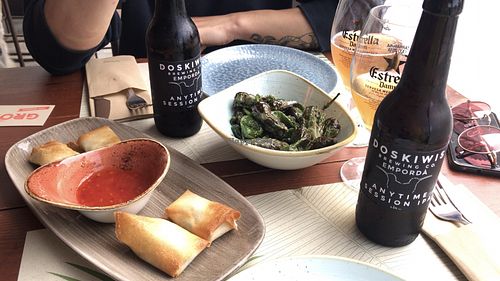 Spring rolls at Grop in Lescala