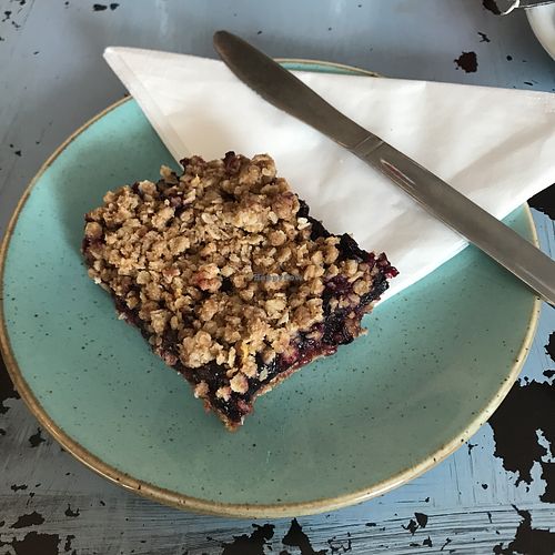  Vegan blueberry slice at Coffee Bothy in Golspie