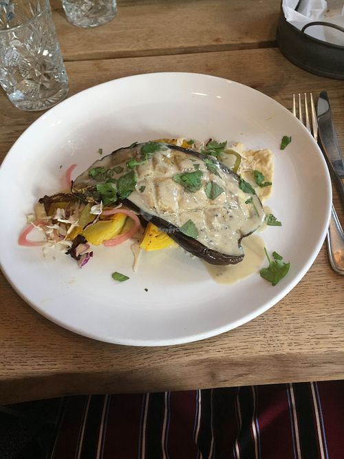 Egg-fruit schnitzel at Paisan in Hilversum