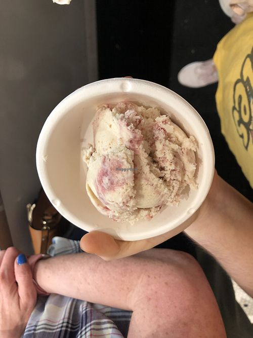Roasted Peanut Butter & Strawberry Jam at Jeni's Ice Creams in Washington