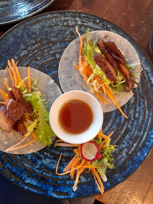 "Duck" pancakes at Lotus Thai in Launceston