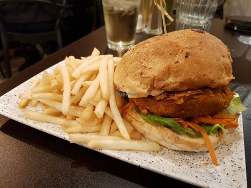 Vegan burger at Blackheath Bar & Bistro in Blackheath