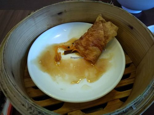 Tofu skin rolls at Am Thuc Chay Thuan 2 in Soc Trang