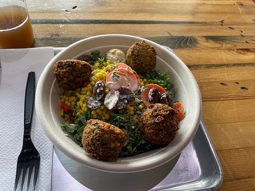 Falafal bowl   at Mezeh in Oxon Hill