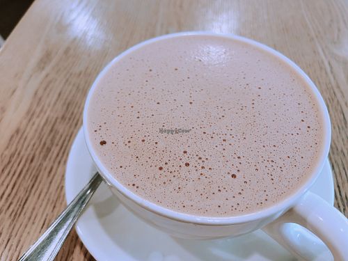 Hazelnut chocolate with oatly milk  at YEARS 素年 in Kowloon