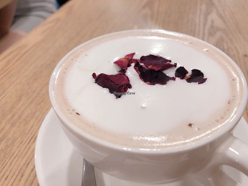 Hot rose chocolate with oat milk at YEARS 素年 in Kowloon