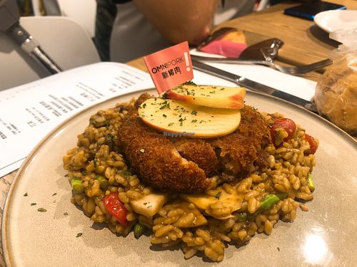 Japanese curry risotto with deep-fried omnipork at YEARS 素年 in Kowloon