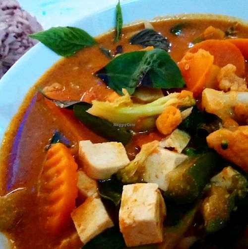 Red curry at Ashoka Vegan in Koh Phangan
