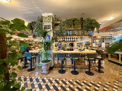 The entrance bar  at The Ivy in Dublin