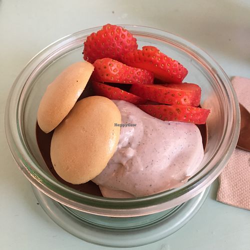 Mousse dessert at MIMO in Malaga