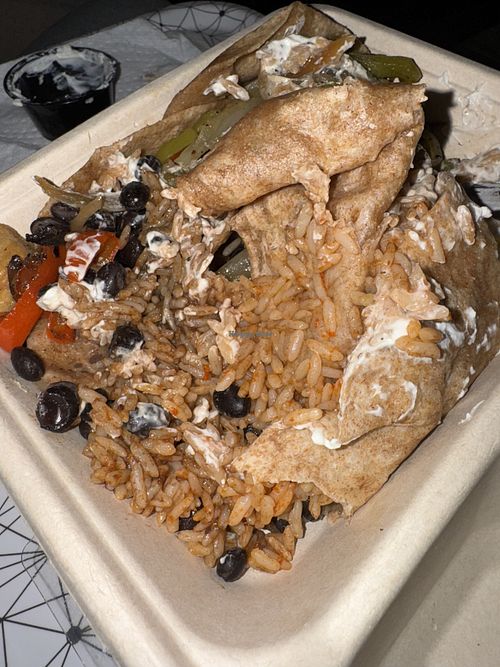 Burrito with tofu   at Mad Mex in Pittsburgh