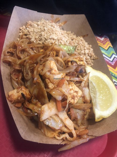  Vegetarian pad thai. at Roza Slon in Ljubljana