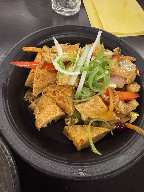 Salt and paper tofu   at Suissi Vegan Kitchen  in Glasgow