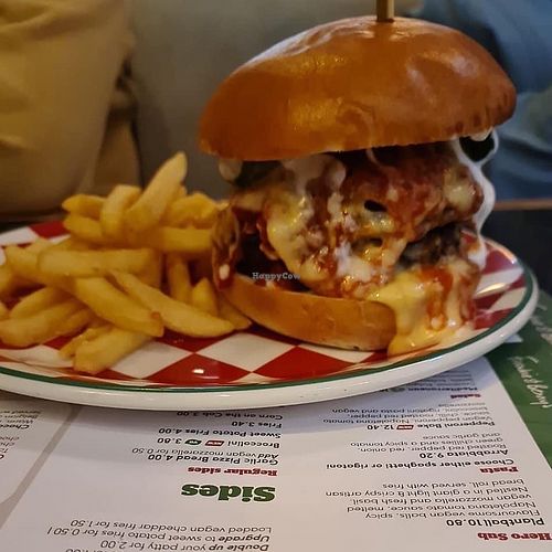 Tower Beet Burger at Frankie & Benny's in Livingston