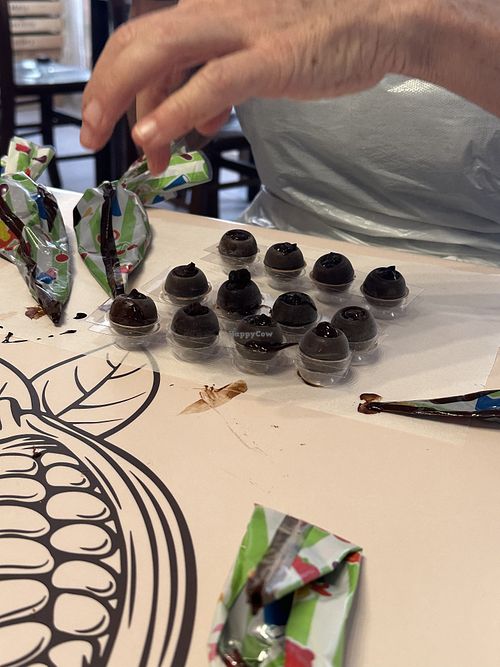 Truffle making   at Malta Chocolate Factory in Bugibba
